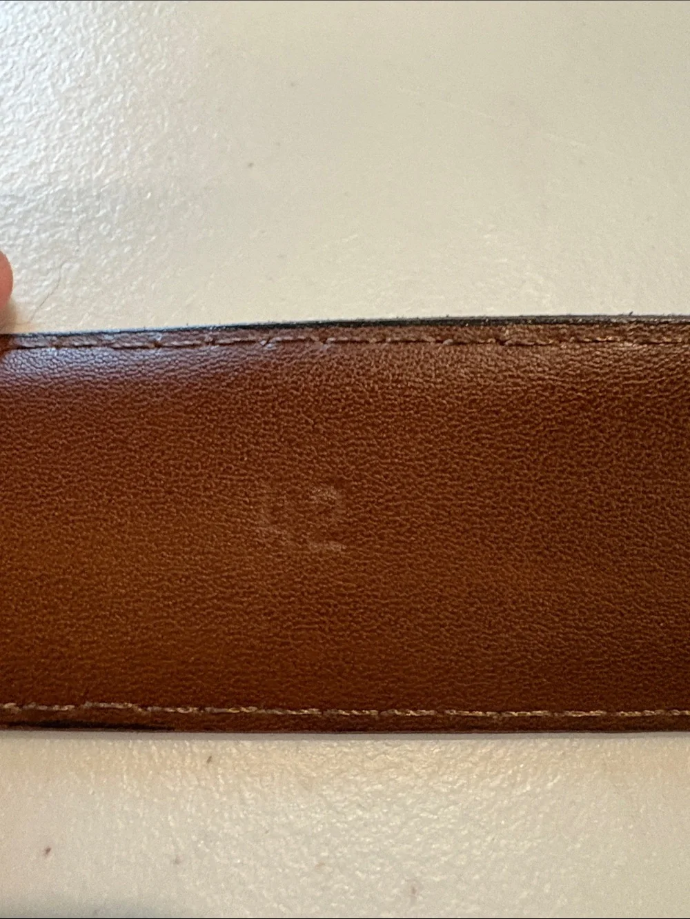 Torino Leather Company - European Sueded Calfskin Belt - Brown. Size 42